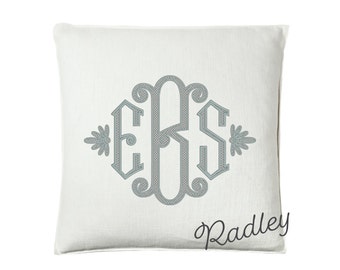 Radley Monogram Pillow, 25" x 25"