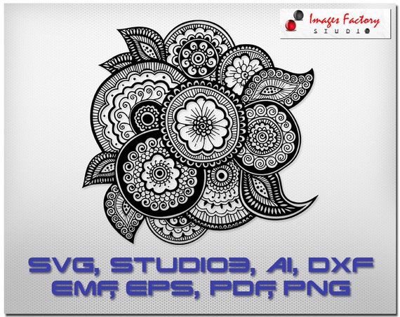 Download Zentangle Figure mandala files cuttable Cricut Design Space