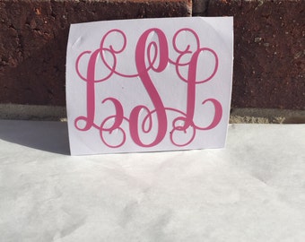 Monogram Laptop Decal