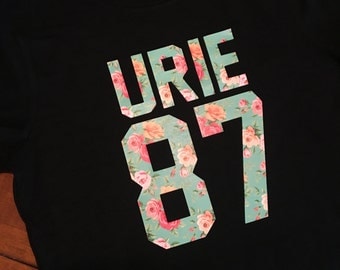 URIE 87 concert tshirt, Brendon Urie, Panic at the Disco, floral urie 87