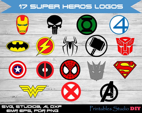 Download 17 Super Heros Logos, Avengers, Punisher, Fantastic Four ...
