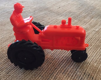 orange ride on tractor