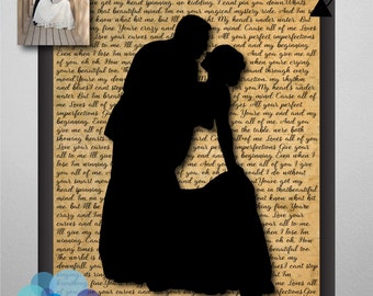 Custom Couple Silhouette/Valentine's Silhouette Printable/Anniversary Silhouette/Wedding Silhouette/FamilyPortrait/Digital Print