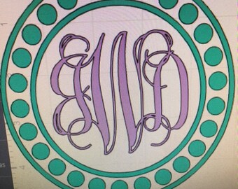 Car decal, Yeti decal, glitter adhesive decal, customize, monogram