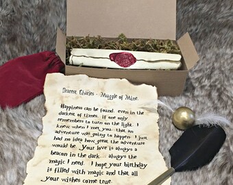 Harry Potter - Scroll - Birthday - Love Letter - Scroll - Snitch - Announcement - Card - Anniversary