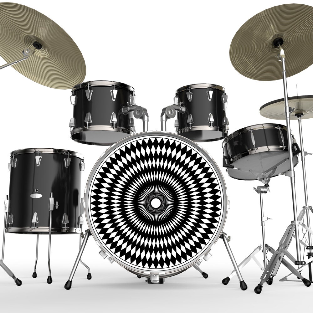 Drum SKIN for Bass Snare and Tom Drums Pulsation