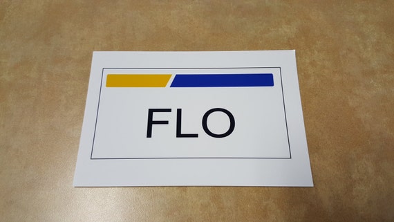 Flo from Progresseive Name Plate