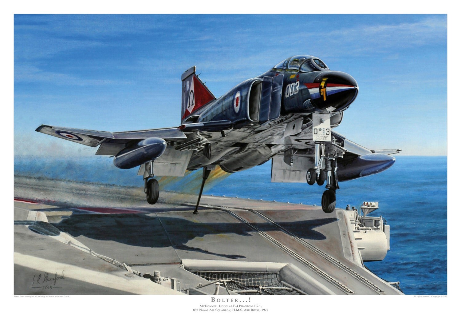 Aviation art print. F4 Phantom. Limited edition signed by