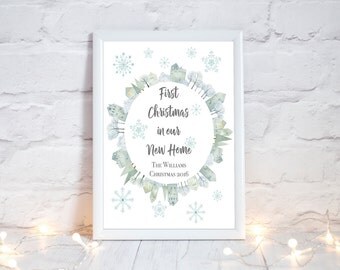 First Christmas in our New Home, First Christmas in New Home, Personalized Christmas Gifts, Christmas Home Decor, New Home Christmas