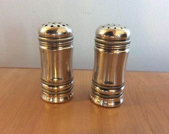 Vintage American Silver Plated Salt And Pepper Shakers