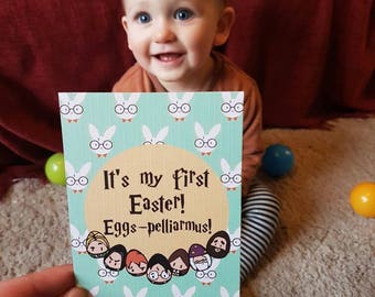 Harry Potter First Easter Milestone Card