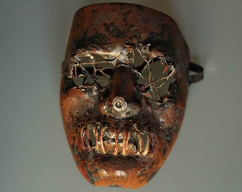 The Ripped-Eye Executioner - PostApocalyptic Mask - Halloween Mask - "The Purge" Inspired Mask
