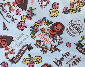 BEST SELLING - Disney Moana Fabric Made in Japan