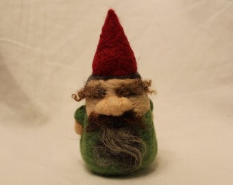 Items similar to Red Haired Gnome Girl, Waldorf Gnome, Green Gnome on Etsy