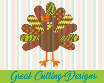 Thanksgiving SVG Cut File Turkey svg DXF cut file Cricut svg Silhouette svg Vinyl Cut File Digital cut file Cricut cut file dxf files Cameo