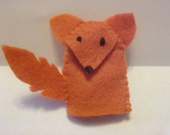 Fox finger puppet | Etsy