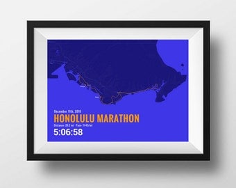 Personalized Marathon Map - using your actual GPS data!