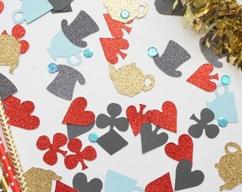 Alice in Wonderland Confetti, Alice in Wonderland Party, Birthday Party Decor, Birthday Party Confetti, Alice in Wonderland, Confetti