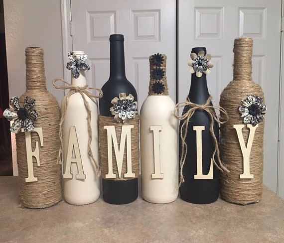 Items similar to Wine bottle decor on Etsy