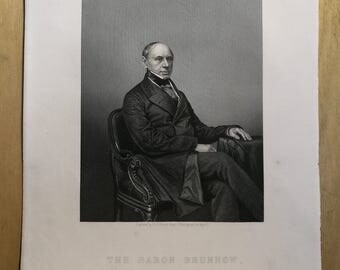 The Baron Brunnow-The Drawing Room Portrait Gallery of Eminent Personages-Engraved by D.J.Pound from a Photograpgh by MAYALL