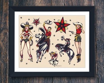 Tattoo Wall Art tattoo wall art | etsy Tattoo Wall Art tattoo wall art | etsy