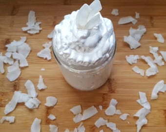 Whipped Sugar Soap.Coconut Scent.Fluffy Whipped Soap/Whipped Soap/Dry Skin/Sugar Scrub/Coconut Soap/Coconut/Whipped Body Butters/Vegan/