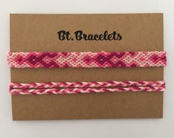 Bracelets Pink Friendshipbracelets Pink 3.00