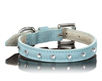 BLACK TAIL BOW HEART SWAROVSKI DOG COLLAR main image 0