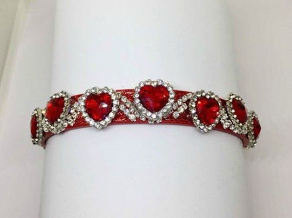 Red Heart Valentine Cat Collar