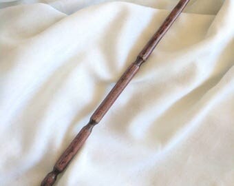SCARLETTO - a custom Harry Potter inspired wood and metal wand