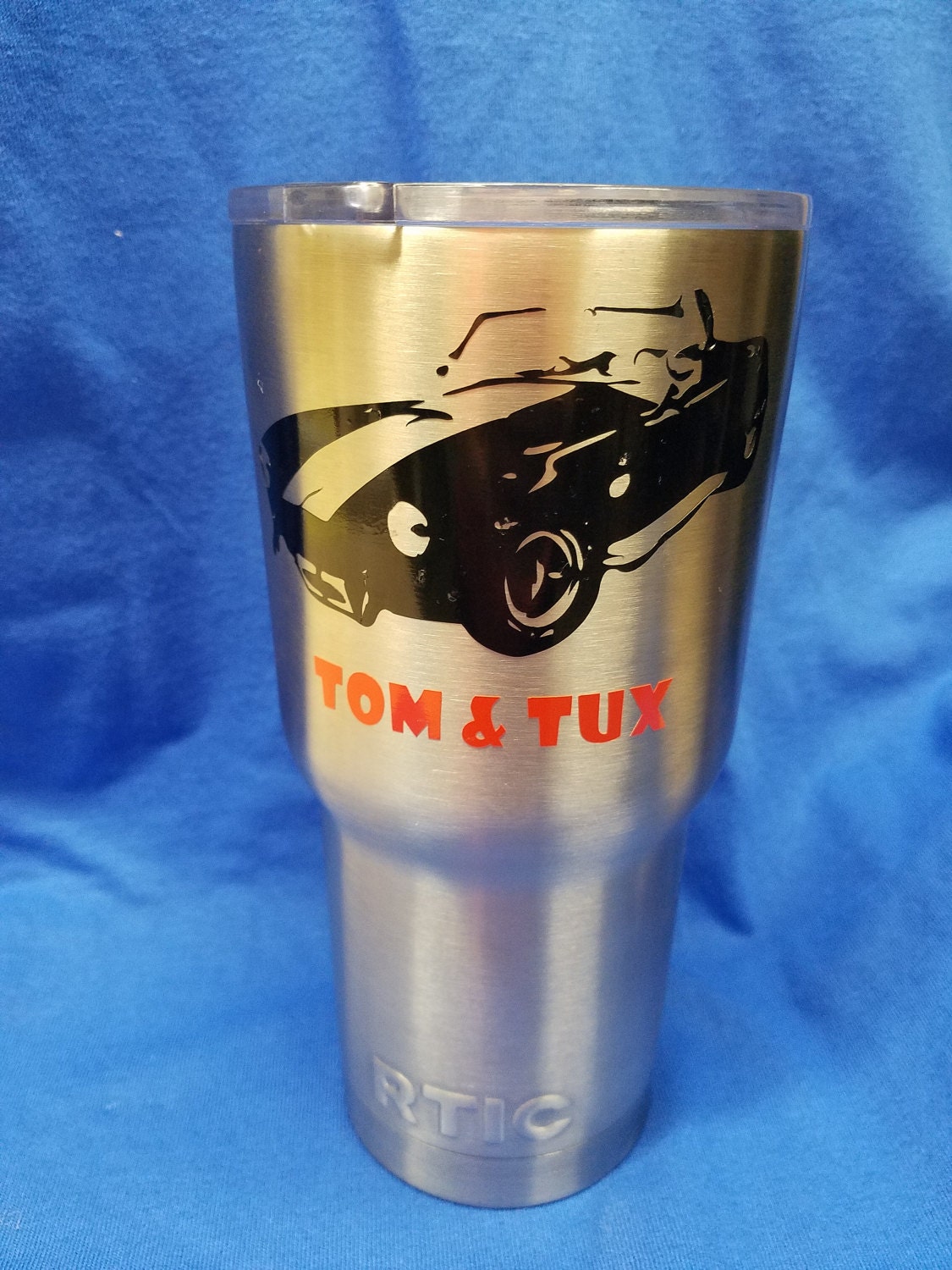 Personalized custom decal for 30 oz cups image of YOUR car