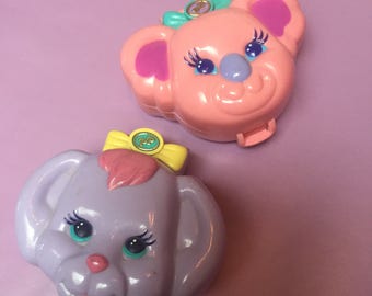 Vintage polly pockets animal compact 90s best bluebelle toys