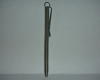 Vintage pen 70s, stainless steel, springs