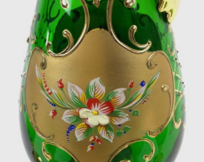 Luxurious Antique Bohemian (Czech) Decanter With Matching Cordials