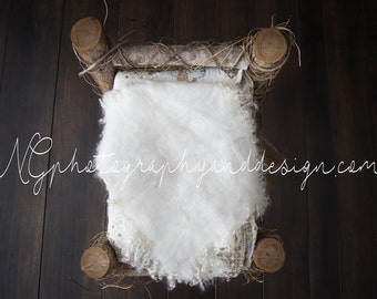Newborn digital backdrop - bed up top