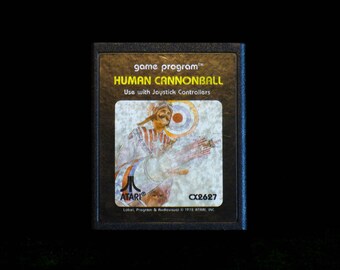 Vintage 1978 Atari 2600 Human Cannonball Video Game Cartridge