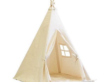 Teepee, Play Tent, Kids Teepee, Childrens Teepee, Teepee Tent, Tipi, Playhouse, Canvas, Canvas Teepee