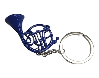 Blue French Horn Keychain How I Met Your Mother Key Chain Keyring Key Ring Pendant HIMYM TV Show Gift Ted Mosby Robin Barney High Quality