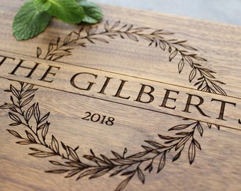 Personalized Cutting Board - Engraved Cutting Board, Custom Cutting Board, Wedding Gift, Housewarming Gift, Anniversary Gift, Engagement #5