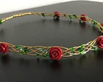 Beauty and the Beast Enchanted Rose Crown