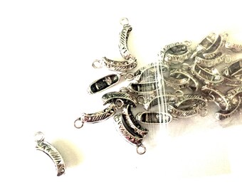 5 pcs CANEO - canoa - Charms - Tibetan Silver Charms - Pendants
