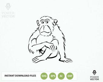Monkey SVG file. Monkey Cut File . Monkey Png. Monkey Cameo File. Monkey Vector. Monkey Dxf. Monkey Svg Cut file
