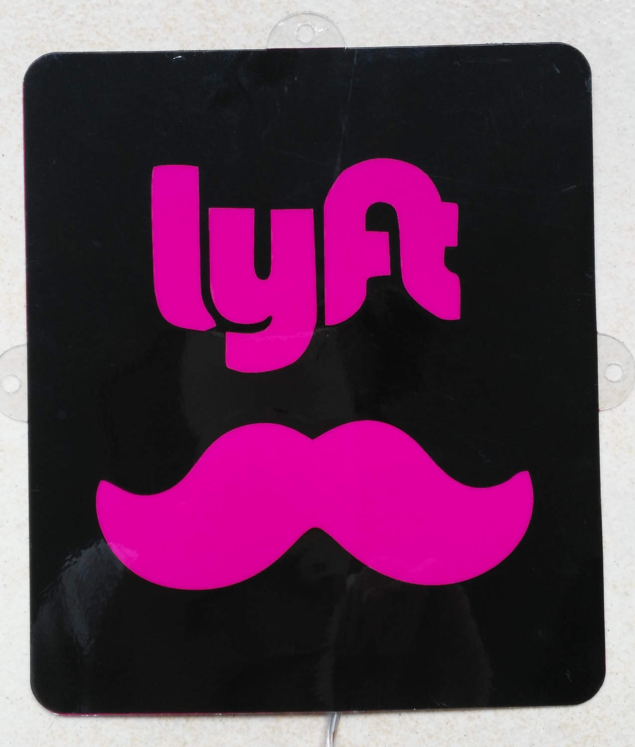 LYFT rideshare sign Glowing Pink Illuminated Logo Light Sign