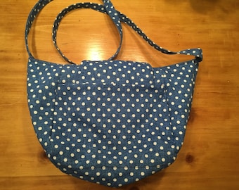 Polka Dot Tulip Slouch Pocket Bag