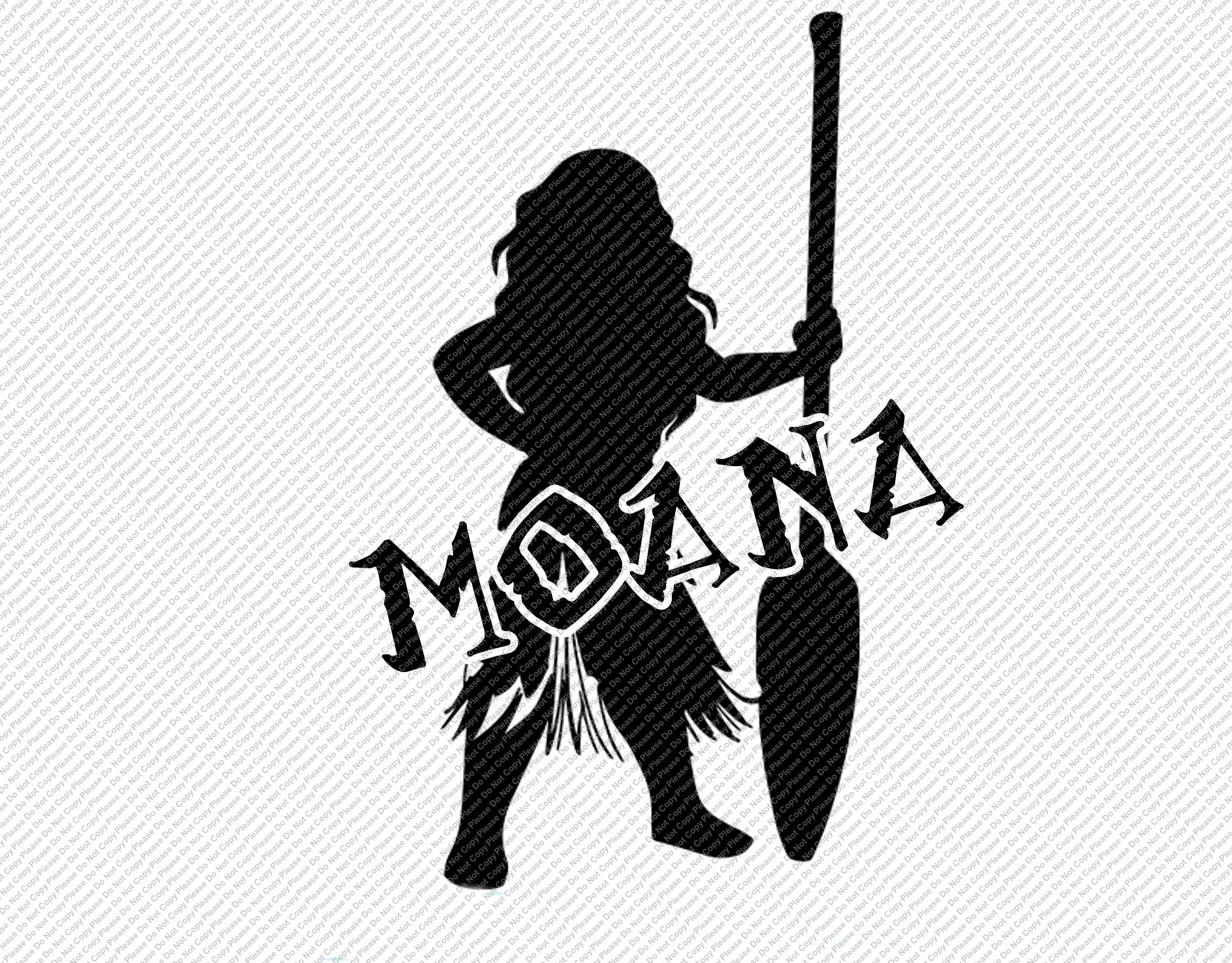 Download Disneys Moana Black Silhouette Design Disney World Iron on Transfers Instant Download Matching ...