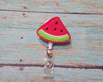 Nurse Badge Reel, Watermelon Badge Reel, Nursing Student Gift, Summer Badge Reel, Teacher ID Holder, Nurse Appreciation, Felt Badge Reel, RN