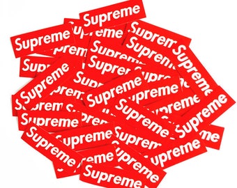 6" x 2" Supreme Original Classic Logo Vinyl Decal Stickers Laptop Phone Luggage Car
