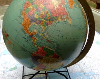 Vintage Replogle 12" Classroom Globe
