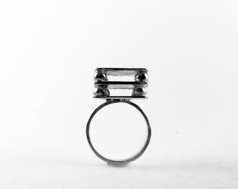 Sterling Silver ring forged 950
