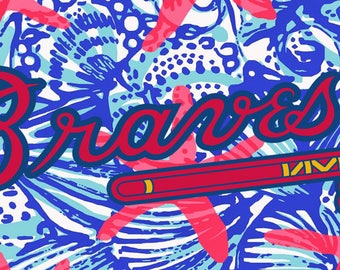 Atlanta Braves Girls of Summer Vanity Automobile License Plate Car Tag
